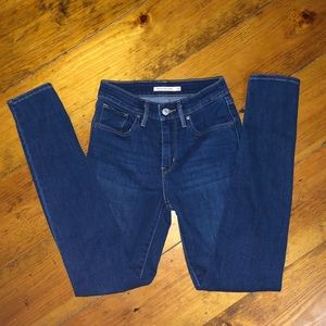 High rise skinny levi jeans
